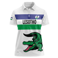 Custom Lesotho Football Women Polo Shirt Likuena For Victory