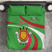 Personalized Burundi Independence Day Bedding Set Coat Of Arms With Map