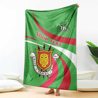 Personalized Burundi Independence Day Blanket Coat Of Arms With Map