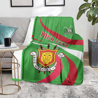 Personalized Burundi Independence Day Blanket Coat Of Arms With Map