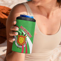Personalized Burundi Independence Day 4 in 1 Can Cooler Tumbler Coat Of Arms With Map