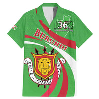 Personalized Burundi Independence Day Family Matching Mermaid Dress and Hawaiian Shirt Coat Of Arms With Map