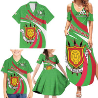 Personalized Burundi Independence Day Family Matching Summer Maxi Dress and Hawaiian Shirt Coat Of Arms With Map