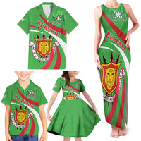 Personalized Burundi Independence Day Family Matching Tank Maxi Dress and Hawaiian Shirt Coat Of Arms With Map