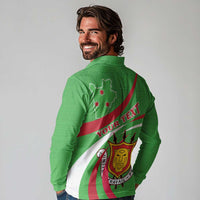 Personalized Burundi Independence Day Long Sleeve Polo Shirt Coat Of Arms With Map