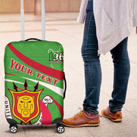 Personalized Burundi Independence Day Luggage Cover Coat Of Arms With Map