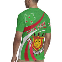 Personalized Burundi Independence Day Rugby Jersey Coat Of Arms With Map