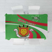 Personalized Burundi Independence Day Tablecloth Coat Of Arms With Map