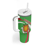 Personalized Burundi Independence Day Tumbler With Handle Coat Of Arms With Map