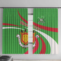 Personalized Burundi Independence Day Window Curtain Coat Of Arms With Map