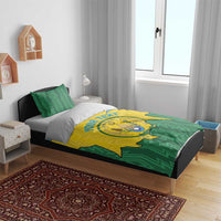 Personalized Rwanda Bedding Set Coat Of Arms Imigongo Pattern - Sporty Style