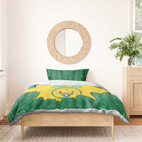 Personalized Rwanda Bedding Set Coat Of Arms Imigongo Pattern - Sporty Style