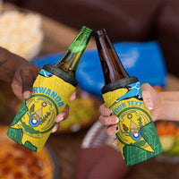 Personalized Rwanda 4 in 1 Can Cooler Tumbler Coat Of Arms Imigongo Pattern - Sporty Style