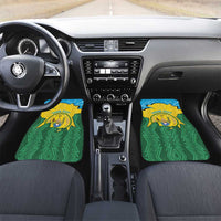 Personalized Rwanda Car Mats Coat Of Arms Imigongo Pattern - Sporty Style