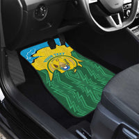 Personalized Rwanda Car Mats Coat Of Arms Imigongo Pattern - Sporty Style
