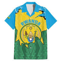 Personalized Rwanda Family Matching Mermaid Dress and Hawaiian Shirt Coat Of Arms Imigongo Pattern - Sporty Style