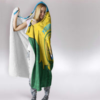 Personalized Rwanda Hooded Blanket Coat Of Arms Imigongo Pattern - Sporty Style
