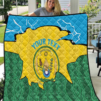 Personalized Rwanda Quilt Coat Of Arms Imigongo Pattern - Sporty Style