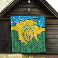Personalized Rwanda Quilt Coat Of Arms Imigongo Pattern - Sporty Style