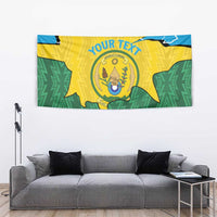 Personalized Rwanda Tapestry Coat Of Arms Imigongo Pattern - Sporty Style