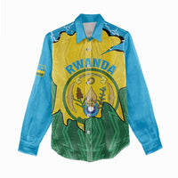 Personalized Rwanda Women Casual Shirt Coat Of Arms Imigongo Pattern - Sporty Style