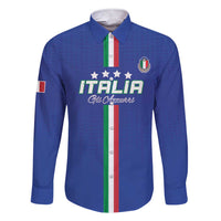 Custom Italy Football Family Matching Short Sleeve Bodycon Dress and Hawaiian Shirt Come On Gli Azzurri - Wonder Print Shop