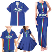 Custom Italy Football Family Matching Tank Maxi Dress and Hawaiian Shirt Come On Gli Azzurri - Wonder Print Shop