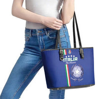 Italy Football Leather Tote Bag Come On Gli Azzurri - Wonder Print Shop