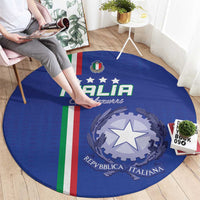 Italy Football Round Carpet Come On Gli Azzurri - Wonder Print Shop