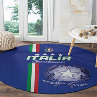 Italy Football Round Carpet Come On Gli Azzurri - Wonder Print Shop