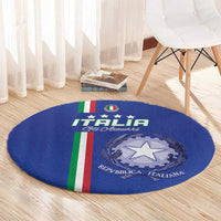 Italy Football Round Carpet Come On Gli Azzurri - Wonder Print Shop