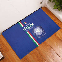 Italy Football Rubber Doormat Come On Gli Azzurri - Wonder Print Shop