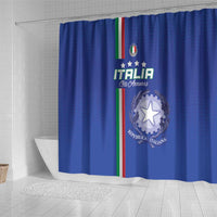 Italy Football Shower Curtain Come On Gli Azzurri - Wonder Print Shop