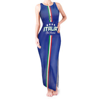Custom Italy Football Tank Maxi Dress Come On Gli Azzurri - Wonder Print Shop