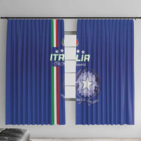 Italy Football Window Curtain Come On Gli Azzurri - Wonder Print Shop