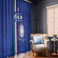 Italy Football Window Curtain Come On Gli Azzurri - Wonder Print Shop