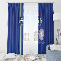Italy Football Window Curtain Come On Gli Azzurri - Wonder Print Shop