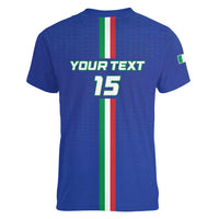 Custom Italy Football Women V-Neck T-Shirt Come On Gli Azzurri - Wonder Print Shop