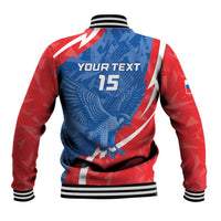 Custom Slovakia Football Baseball Jacket Come On Sokoli - Wonder Print Shop