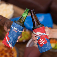 Custom Slovakia Football 4 in 1 Can Cooler Tumbler Come On Sokoli - Wonder Print Shop