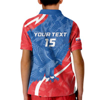 Custom Slovakia Football Kid Polo Shirt Come On Sokoli - Wonder Print Shop