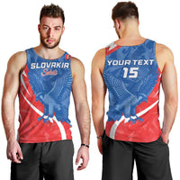 Custom Slovakia Football Men Tank Top Come On Sokoli - Wonder Print Shop