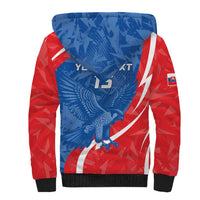 Custom Slovakia Football Sherpa Hoodie Come On Sokoli - Wonder Print Shop