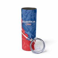 Custom Slovakia Football Skinny Tumbler Come On Sokoli - Wonder Print Shop