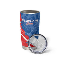 Custom Slovakia Football Tumbler Cup Come On Sokoli - Wonder Print Shop