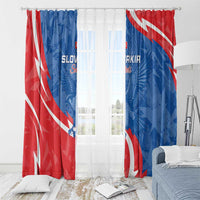 Slovakia Football Window Curtain Come On Sokoli - Wonder Print Shop