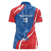 Custom Slovakia Football Women Polo Shirt Come On Sokoli - Wonder Print Shop