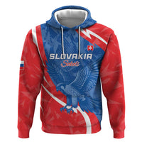 Custom Slovakia Football Zip Hoodie Come On Sokoli - Wonder Print Shop