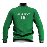 Ireland Rugby Custom Baseball Jacket Celtics Shamrock - Wonder Print Shop