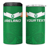 Ireland Rugby Custom 4 in 1 Can Cooler Tumbler Celtics Shamrock - Wonder Print Shop
